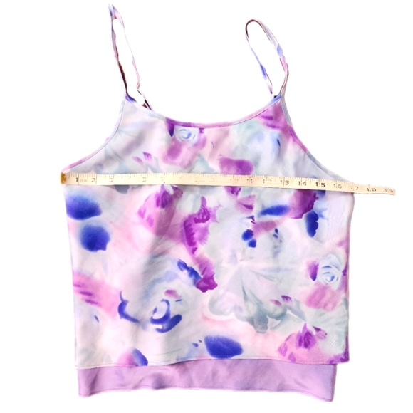 Jessica Tops - ✨️1✨️JESSICA INTIMATES Silky Top, Size M (10-12), Purple/White/Blue/Green Tones